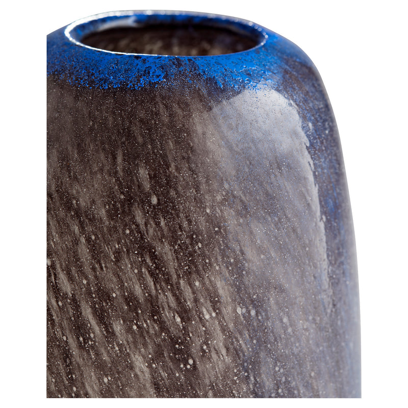 Cyan 11258 Vase, Black And Blue