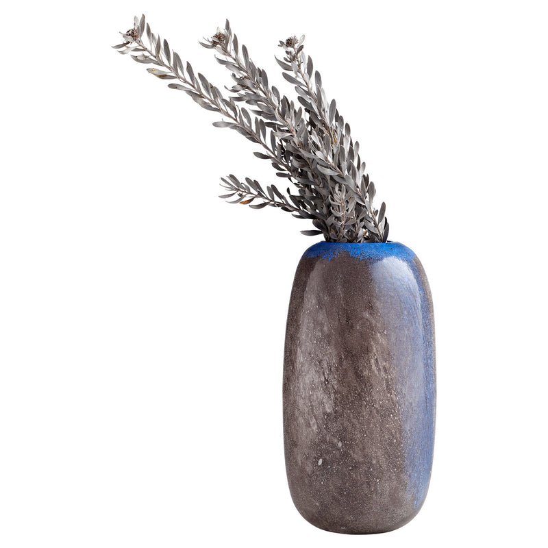 Cyan 11258 Vase, Black And Blue