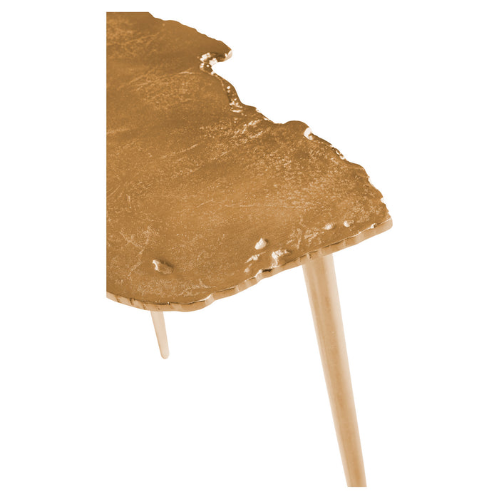 Cyan 11298 Side Table, Aged Gold