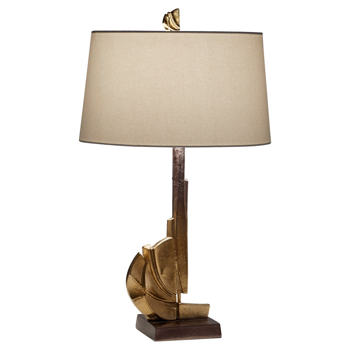 Cyan 11313 One Light Table Lamp, Antique Brass