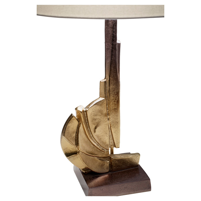 Cyan 11313 One Light Table Lamp, Antique Brass