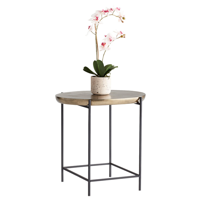 Cyan 11326 Side Table, Aged Gold