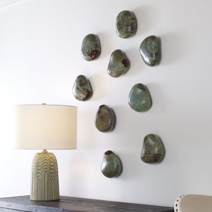 Uttermost 04325 Wall Decor, S/9, Wood With Natural Spalting