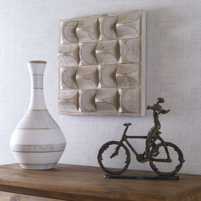 Uttermost 04329 Wall Decor, Natural Wash And Ivory Highlights