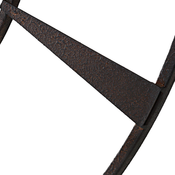 Uttermost 06463 Wall Clock, Rustic, Textured Rust Bronze