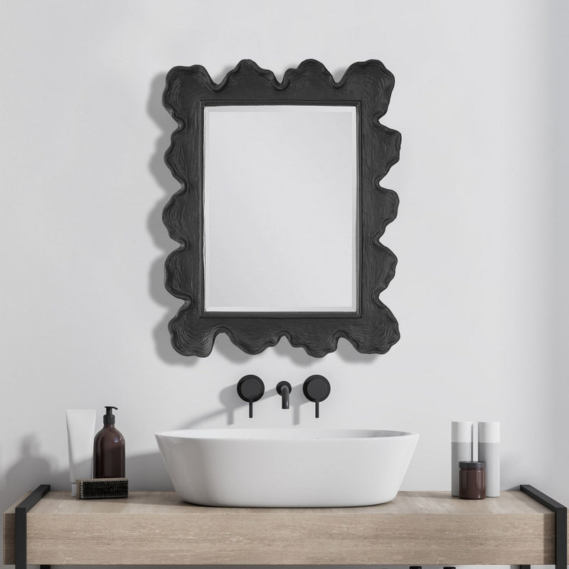 Uttermost 09775 Mirror, Black