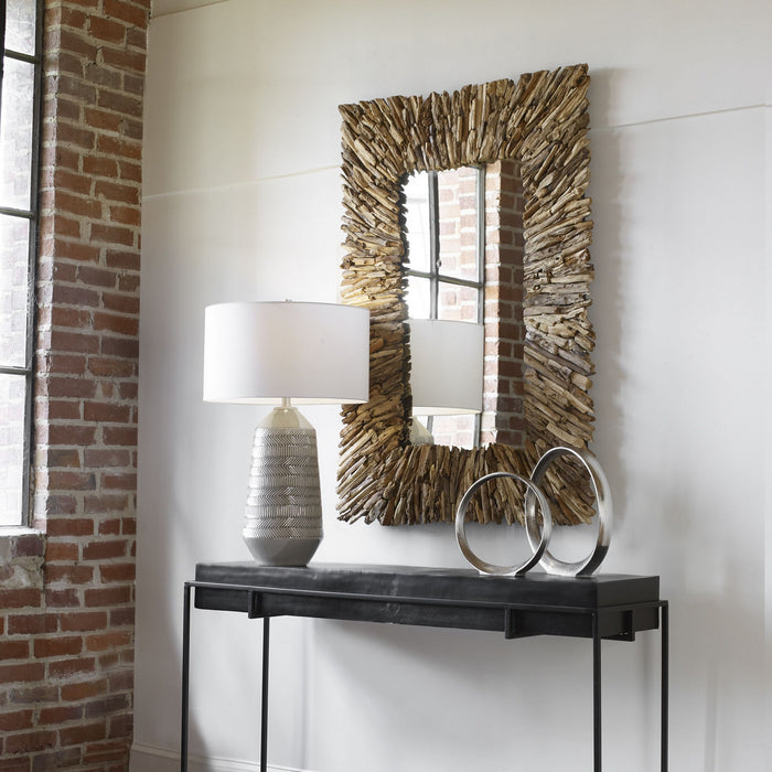 Uttermost 09783 Mirror, Natural Teak