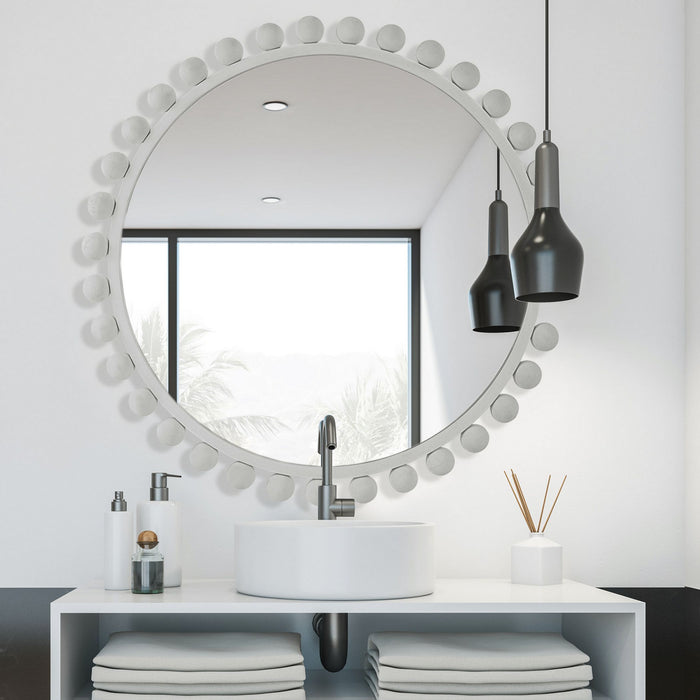 Uttermost 09788 Mirror, Matte White