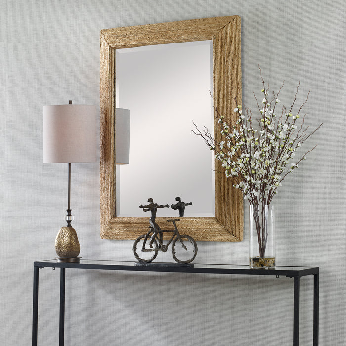 Uttermost 09796 Mirror, Natural Woven Banana Plant