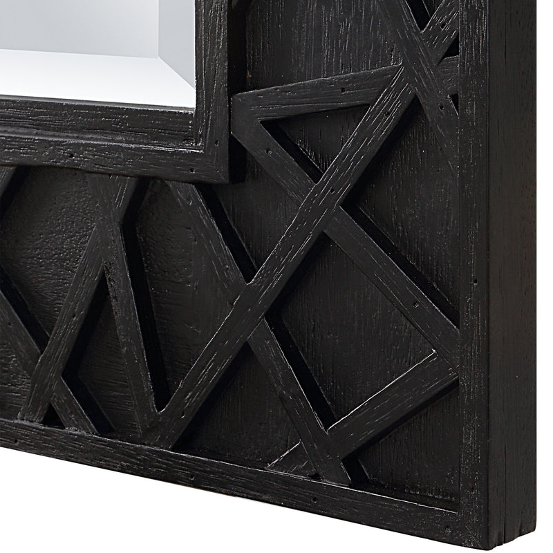 Uttermost 09803 Mirror, Satin Black