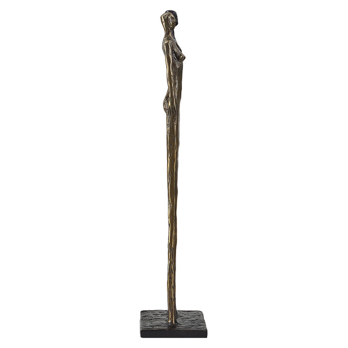 Uttermost 18008 Sculpture, Antique Brass And Rustic Dark Bronze
