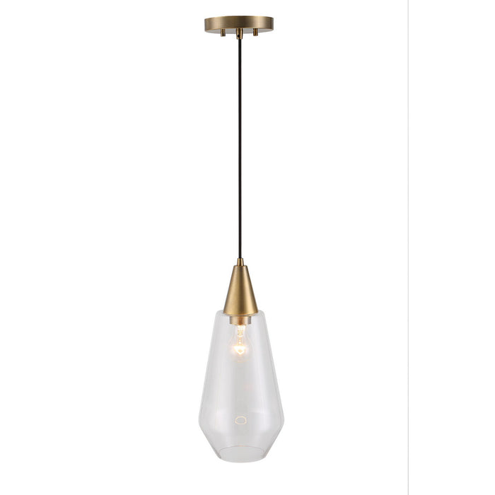 Uttermost 21559 One Light Mini Pendant, Oxidized Antique Brass