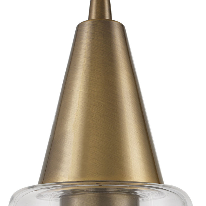 Uttermost 21559 One Light Mini Pendant, Oxidized Antique Brass