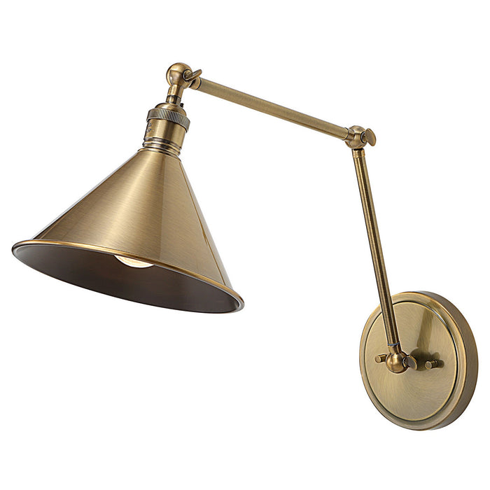 Uttermost 22548 One Light Wall Sconce, Oxidized Antique Brass