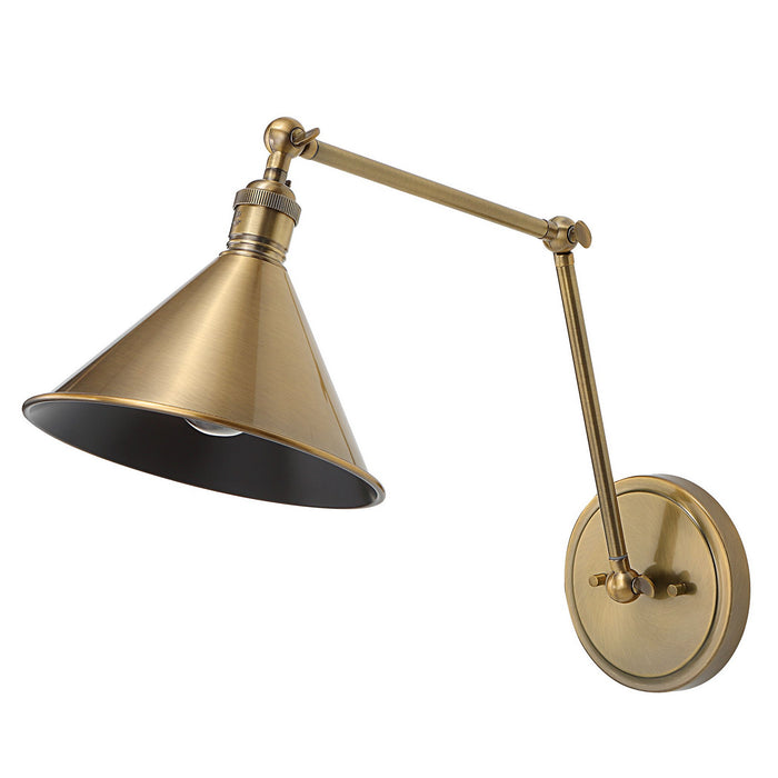 Uttermost 22548 One Light Wall Sconce, Oxidized Antique Brass