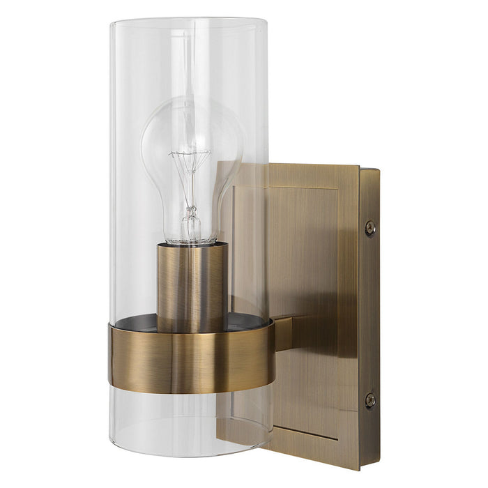 Uttermost 22549 One Light Wall Sconce, Oxidized Antique Brass