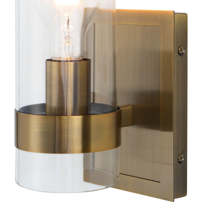 Uttermost 22549 One Light Wall Sconce, Oxidized Antique Brass