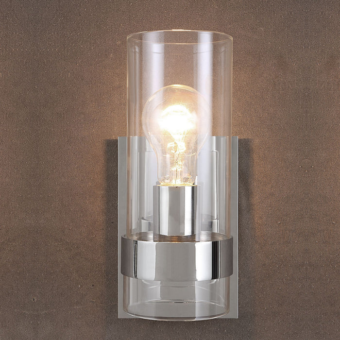 Uttermost 22550 One Light Wall Sconce, Polished Nickel