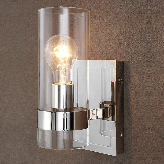 Uttermost 22550 One Light Wall Sconce, Polished Nickel