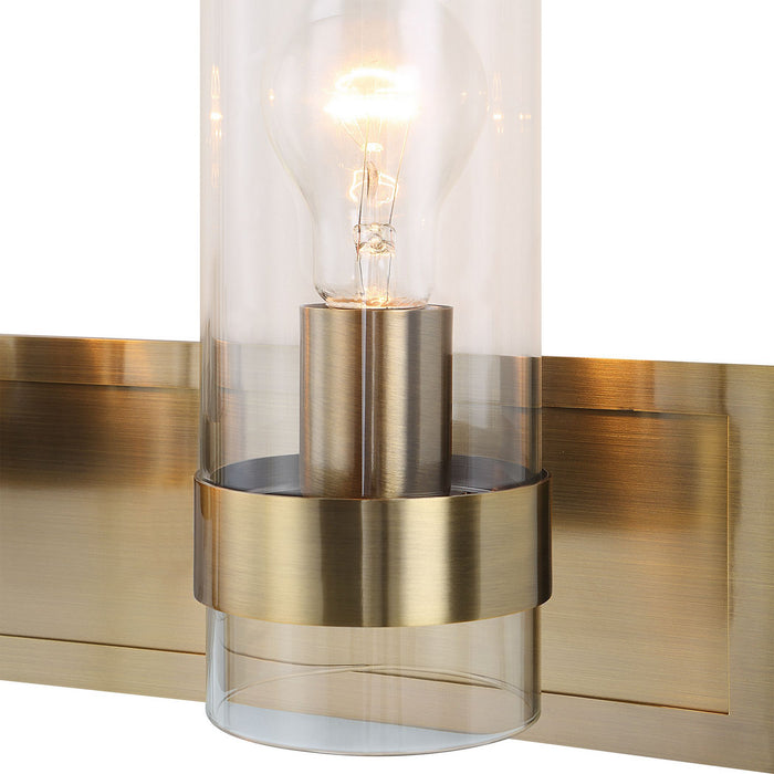 Uttermost 22870 Three Light Vanity, Oxidized Antique Brass