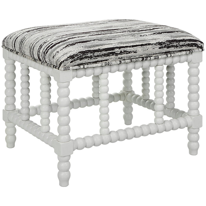 Uttermost 23692 Bench, Matte White