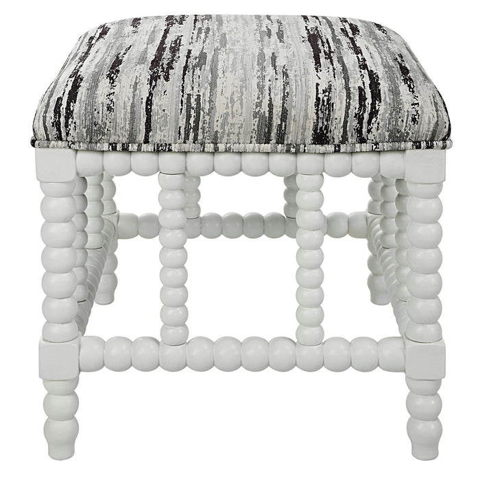Uttermost 23692 Bench, Matte White