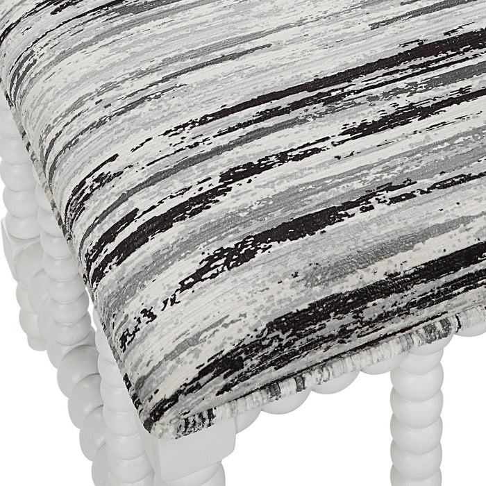 Uttermost 23692 Bench, Matte White