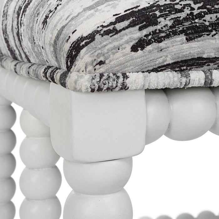 Uttermost 23692 Bench, Matte White