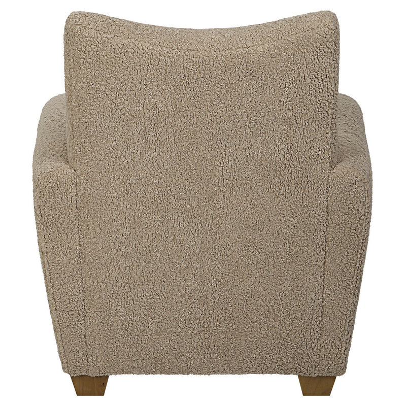 Uttermost 23694 Accent Chair, Walnut Stained Wooden