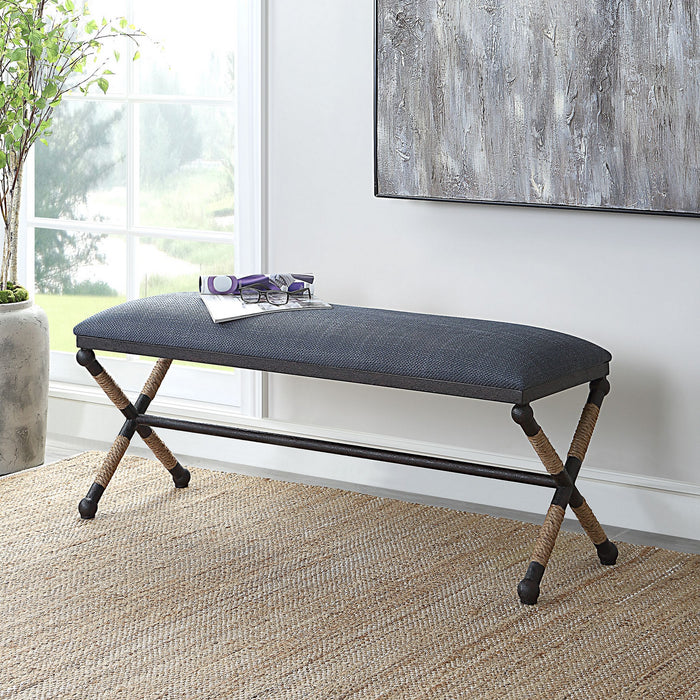 Uttermost 23713 Bench, Rustic Iron