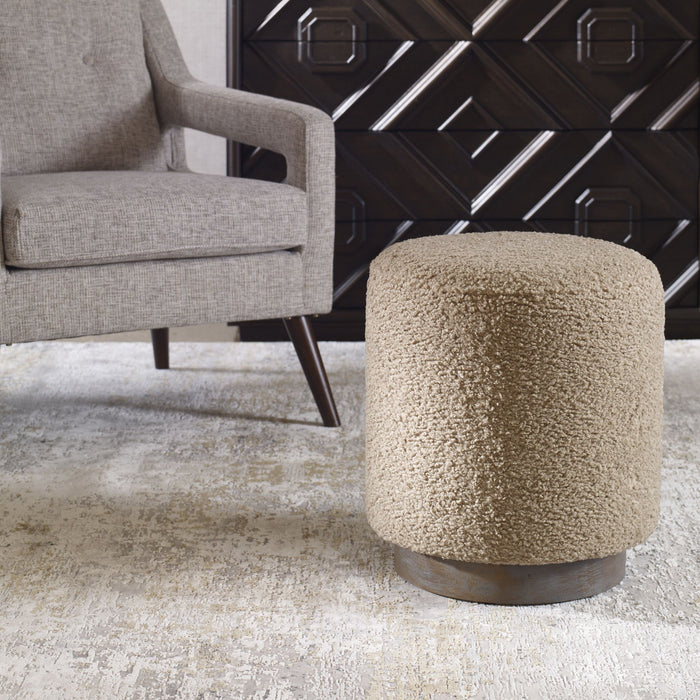 Uttermost 23714 Ottoman, Natural Walnut Stained Oak