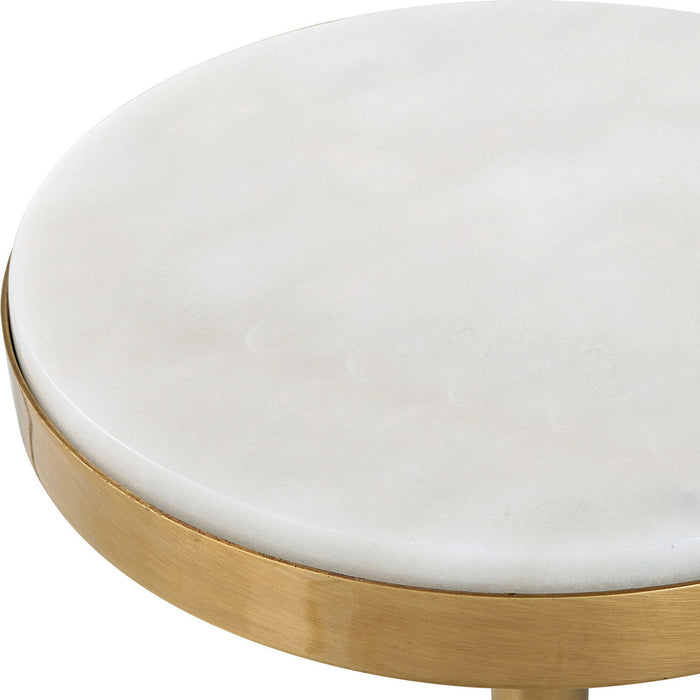 Uttermost 25177 Drink Table, Brushed Brass