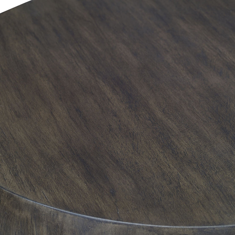 Uttermost 25189 End Table, Textured Aged Walnut