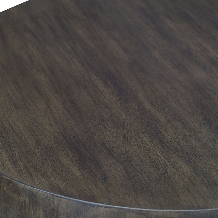 Uttermost 25189 End Table, Textured Aged Walnut
