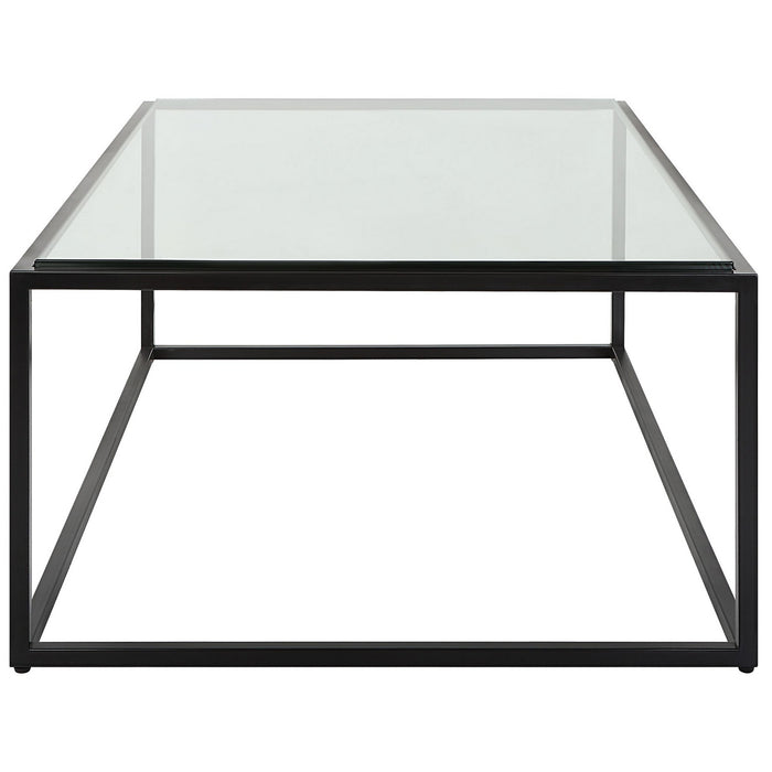 Uttermost 25196 Coffee Table, Satin Black