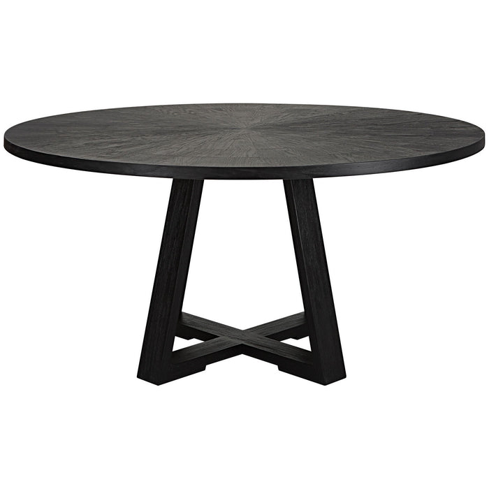 Uttermost 25206 Dining Table, Charcoal Black