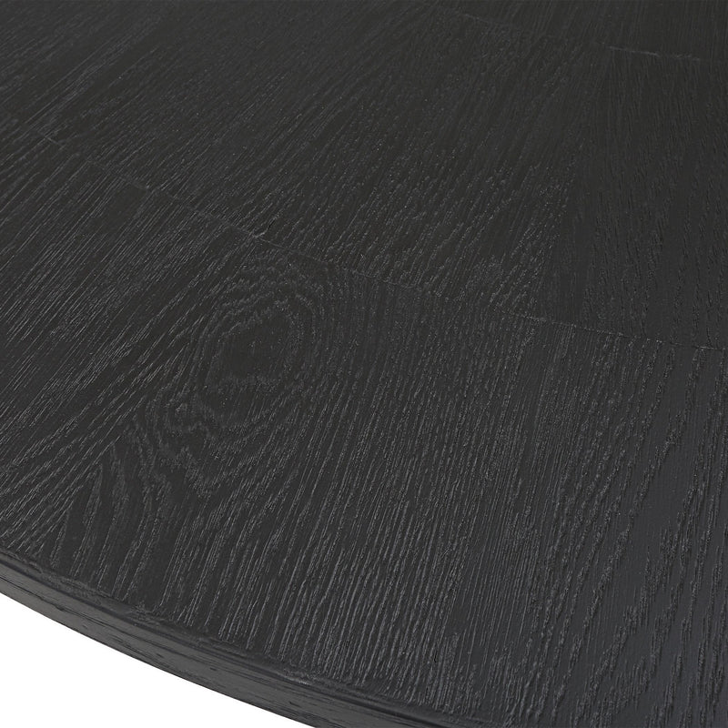 Uttermost 25206 Dining Table, Charcoal Black