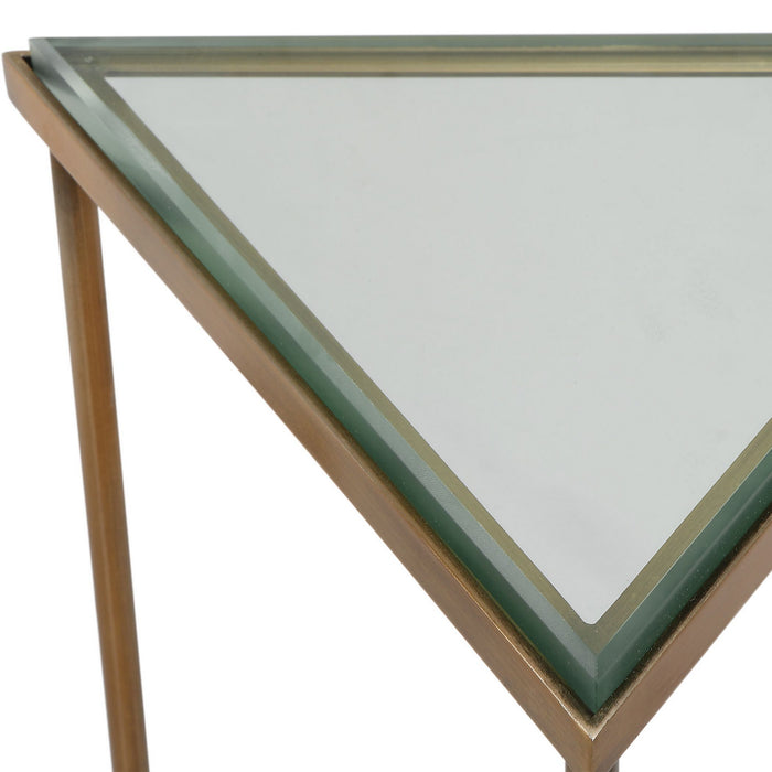 Uttermost 25209 Drink Table, Brushed Gold