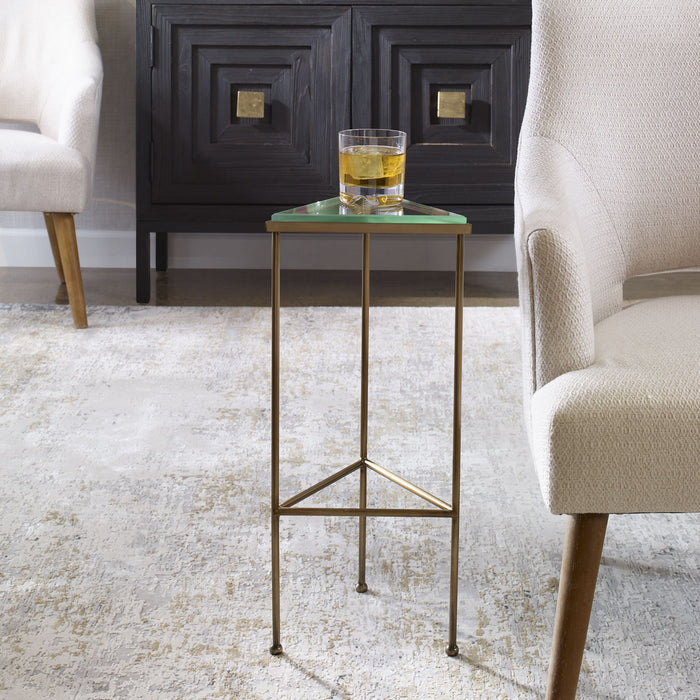 Uttermost 25209 Drink Table, Brushed Gold