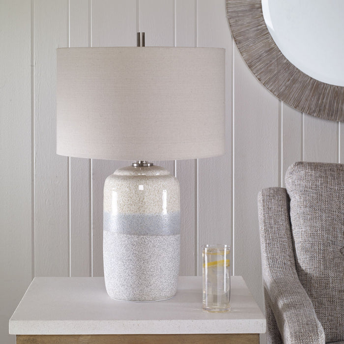 Uttermost 30054-1 One Light Table Lamp, Brushed Nickel