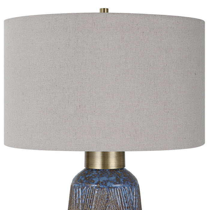 Uttermost 30055-1 One Light Table Lamp, Antique Brass