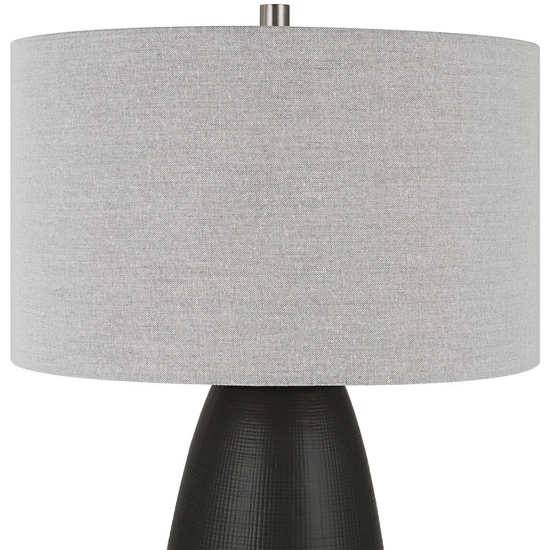 Uttermost 30058-1 One Light Table Lamp, Brushed Nickel