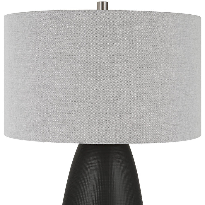 Uttermost 30058-1 One Light Table Lamp, Brushed Nickel