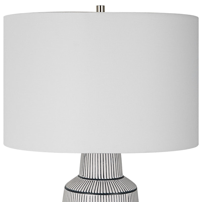 Uttermost 30059-1 One Light Table Lamp, Polished Nickel