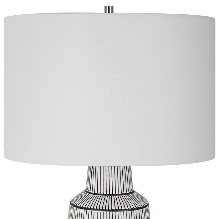 Uttermost 30059-1 One Light Table Lamp, Polished Nickel