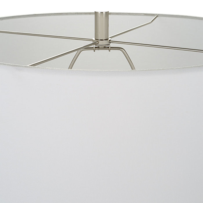 Uttermost 30059-1 One Light Table Lamp, Polished Nickel