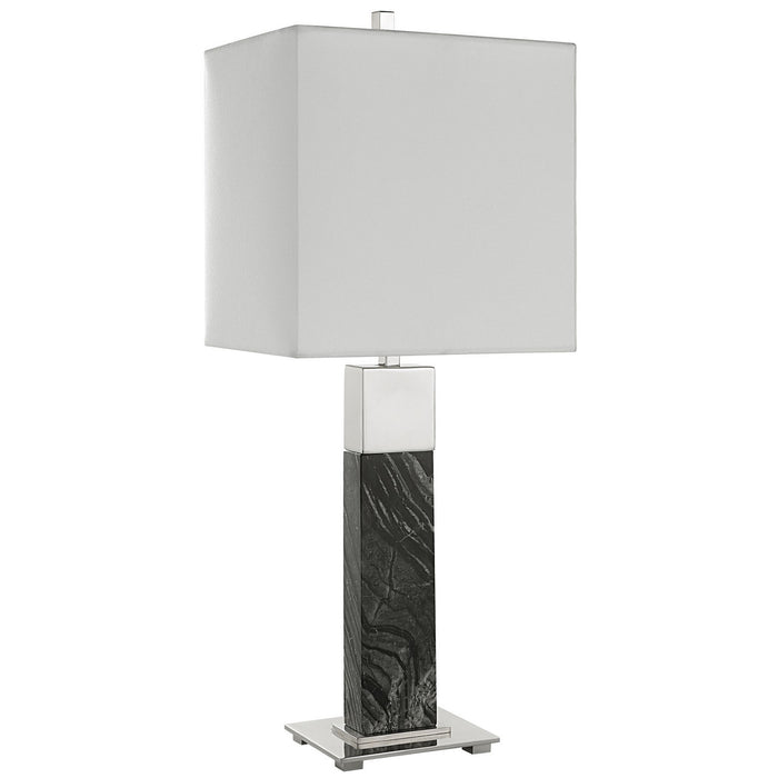Uttermost 30060-1 One Light Table Lamp, Polished Nickel