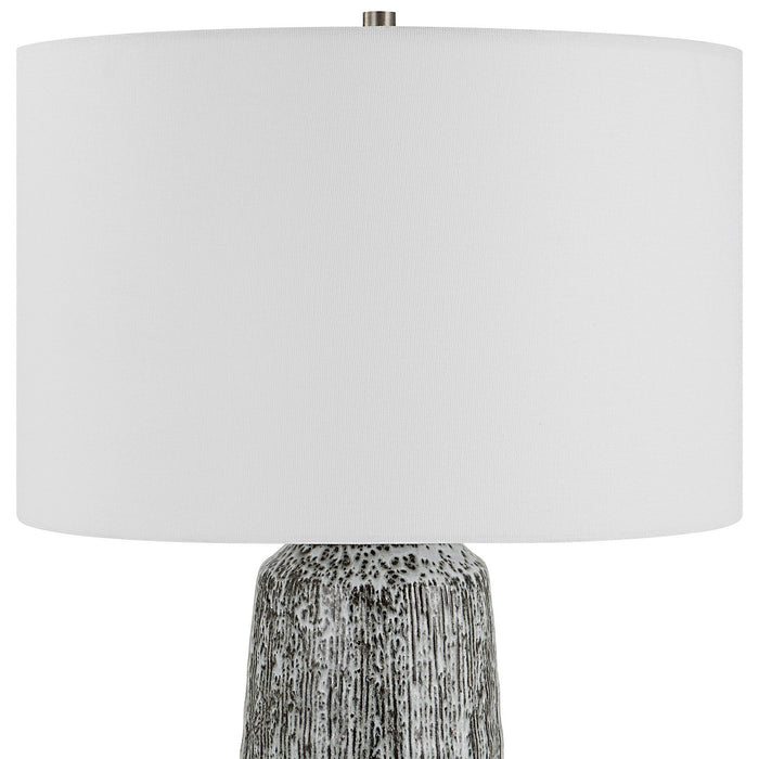 Uttermost 30061-1 One Light Table Lamp, Brushed Nickel