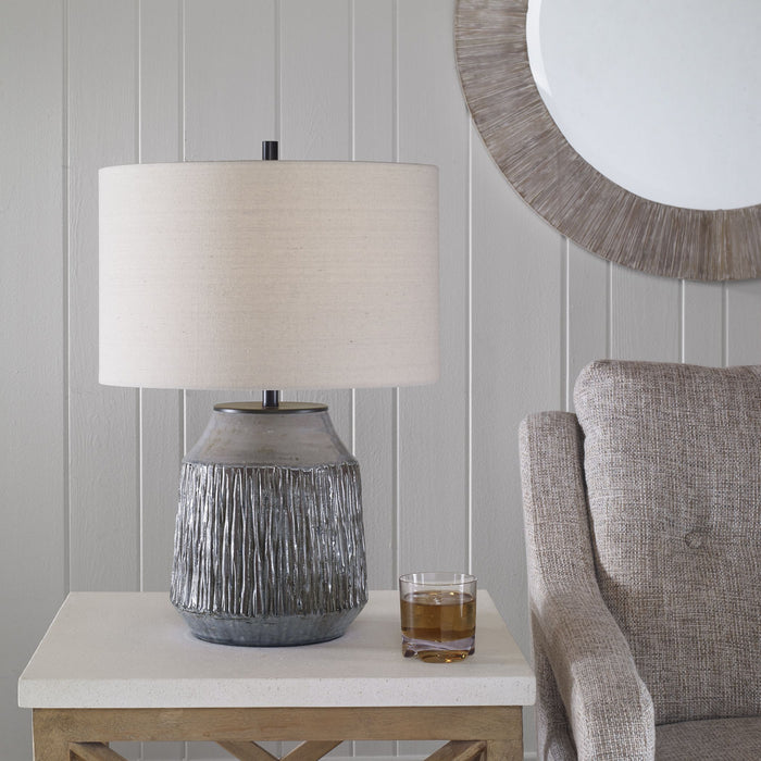 Uttermost 30062-1 One Light Table Lamp, Dark Bronze