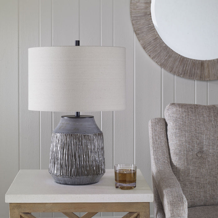 Uttermost 30062-1 One Light Table Lamp, Dark Bronze